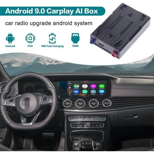 Carplay AI Box Radio Upgrade For Mercedes-Benz E-lass W212 2017 - 2020 Android 9 Car Multimedia Player For Apple Carplay TV Box