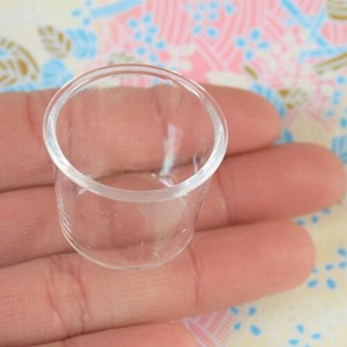 20PCS Creative Transparent Mini Cups DIY Deco Parts Simulation Parfait Cup Ice Cream Cups Clear Plastic Crafts Home Decoration