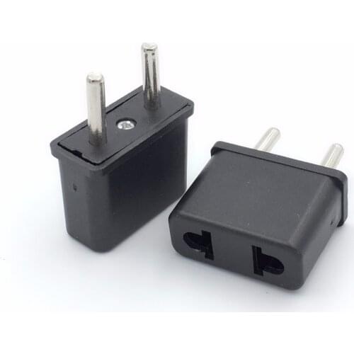 European EU Travel Plug Adapter American US To EU Euro Power Adapter Outlet AC Converter Electrical Sockets