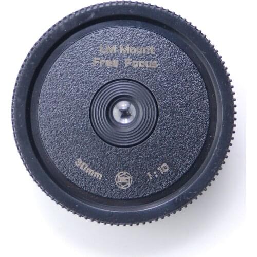 XuanLens Body Cap Lens 30mm F10 Pancake Lens Wide Angle Ultra Thin Focus Free For Leica M Sony E Fujifilm FX Mount