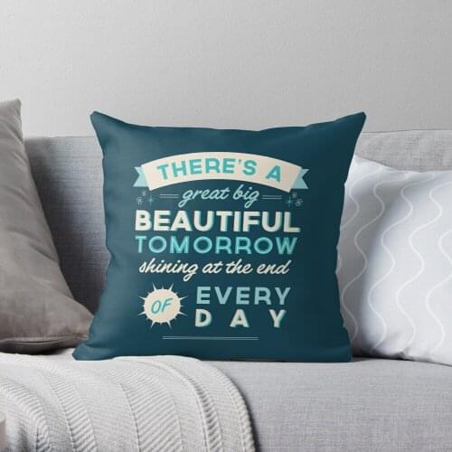 Beautiful Tomorrow Throw Pillow Cushion Cover Polyester throw pillows case on sofa home living room car seat decor 45x45cm