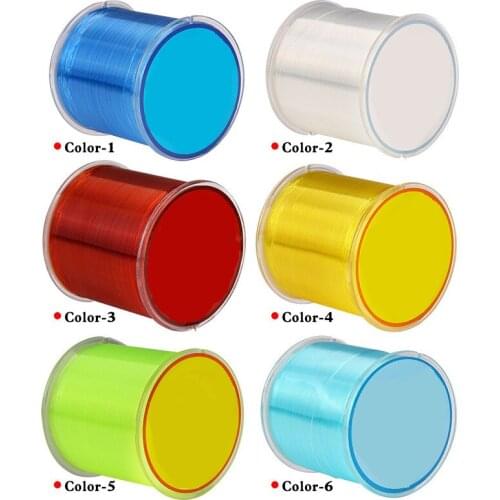 500M Monofilament Fishing Line Fishing Equipment Accessories Wear-resistant Japanese Durable Fluorocarbon 0.4-8.0 Super Strong