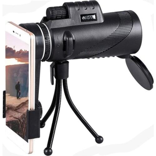 Monocular Mobile Phone Holder 12 * 50 Three Generations of High-Powered High-Definition Mini Spectacles Outdoor Binoculars