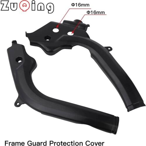 Motocross Black Frame Guards Frameguards Plastic Protector Cover For SX125 SX150 SX-F250 SXF250 SXF350 SX-F450 SXF450 16-17