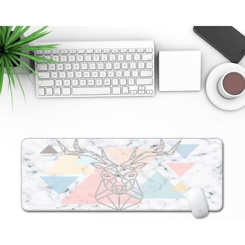 Marble Grain Soft Rubber Mouse Pad Office Computer Non-slip Desk Mat Modern Table Gaming Keyboard Laptop Cushion Accessories