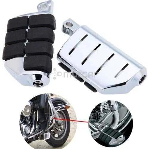 Brand New Chrome Motorcycle Mount Rear Motorcycle Wing Metal Passenger Pedal Footrest Footpeg For Harley Sportster 883 XL 0523