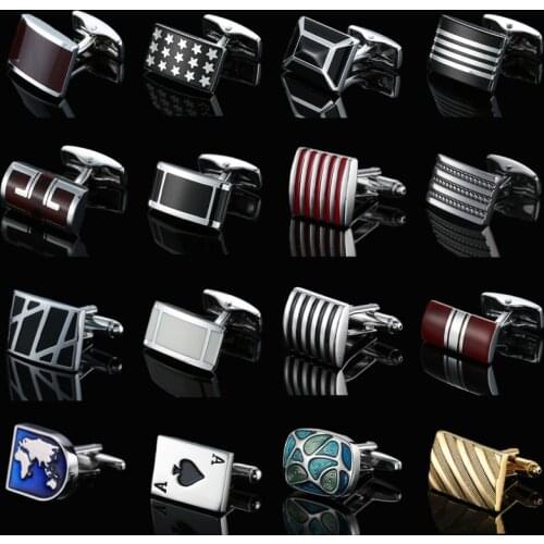 New fashion mens French shirt Cufflinks high quality enamel craft stripe Cufflinks wholesale / retail