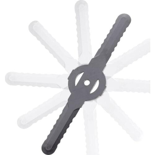 69HF 5pcs Plastic Lawn Mower Blade Grass Trimmer Head Replacement Garden Supplies Tool Accessories