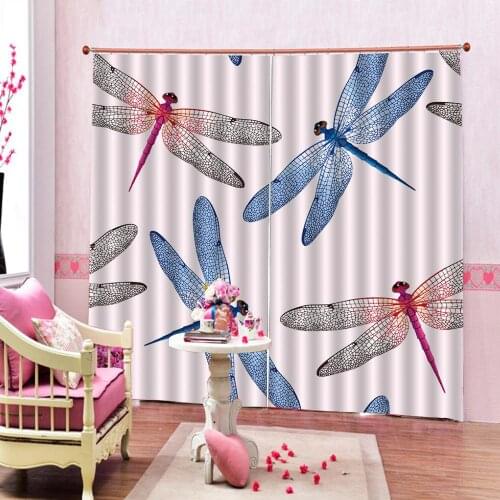 Simple animal curtains Customized size Luxury Blackout 3D Window Curtains For Living Room Drapes Cortinas