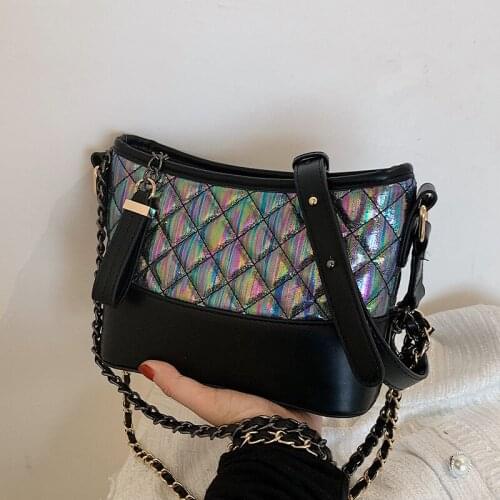 Luxury Brand Large PU Leather Tote Bag Crossbody Stray Bag Rhombic Chain Fashion New Womens Designer High Capacity Shoulder Bag