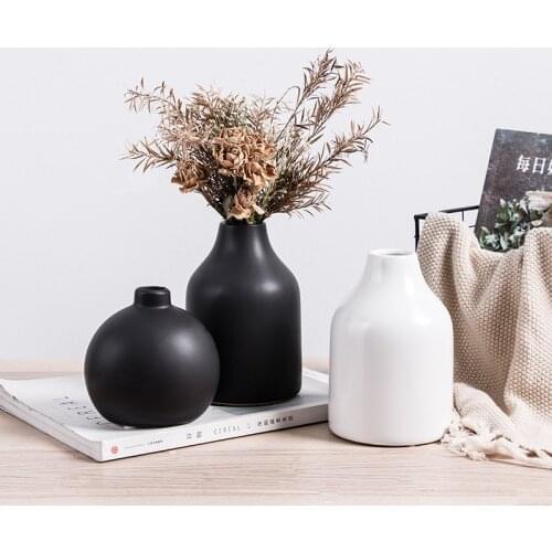 North Europe simple ceramic vase office desk small fresh flower decoration home porch flower arrangement decoration