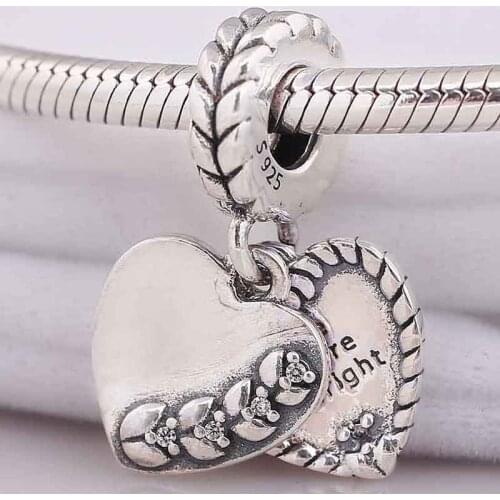Original Bright Heart Seeds Engrave The Future Is Bright Pendant Bead Fit 925 Sterling Silver Charm Bracelet Diy Jewelry