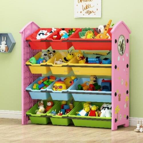 Childrens Toy Storage Rack, Kindergarten Toy Storage Rack, Multi-layered Baby Bookshelf Storage Cabinet Storage Rack