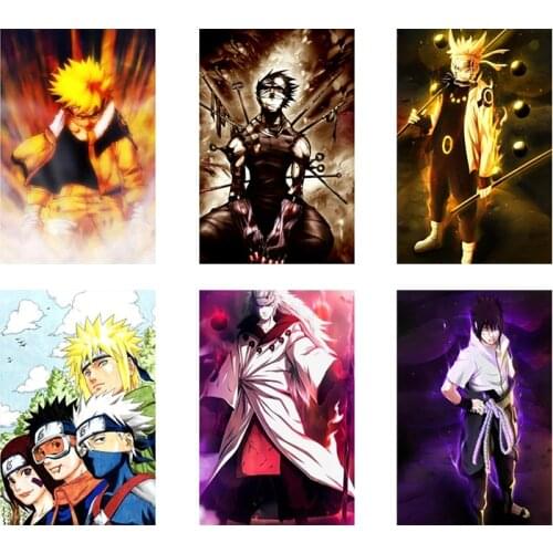 Japanese Anime Naruto Helix Maru Kakashi Sasuke Poster Canvas Painting Mural Living Room Bedroom Home Wall Decoration