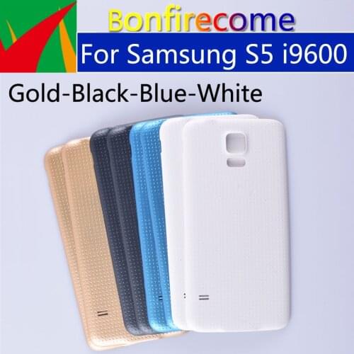 10Pcs\lot S5 Battery Back Cover For Samsung Galaxy S5 i9600 G900F G900H G900A G900 Rear Housing Battery Door Case Replacement