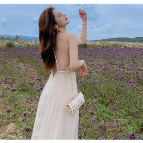 Chiffon beach skirt womens Thai tour dress