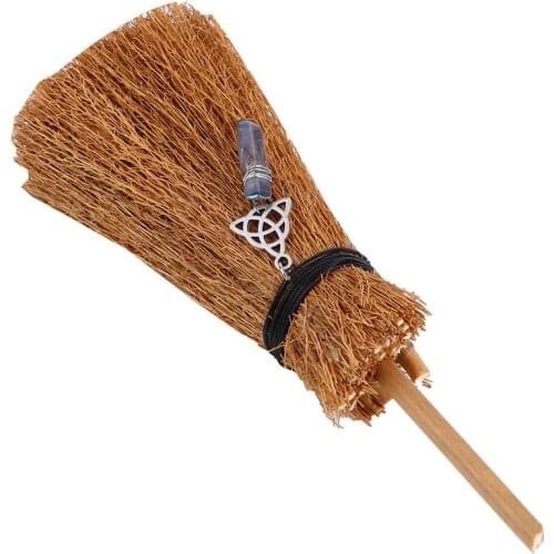 1Pc Halloween Retro Pendant Hanging Witches Broom Bar Party Decoration