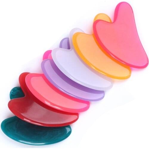 1PC Gua Sha Board Facial Scraping Scrapping Plate Face Body Massage Tool New SPA Massage Beeswax Guasha Scraping For Neck Back