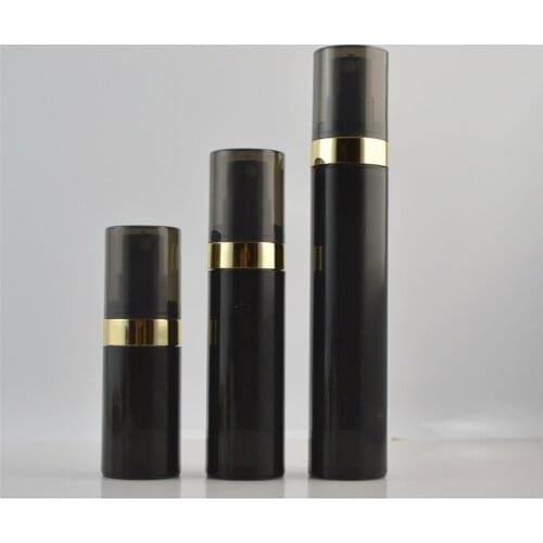 15ml Airless Spray Pump Black Empty Bottle 30ml Airless Lotion Pump Airless Bottle Cosmetic 50ml Empty Emulsion Pump 20pcs/Lot