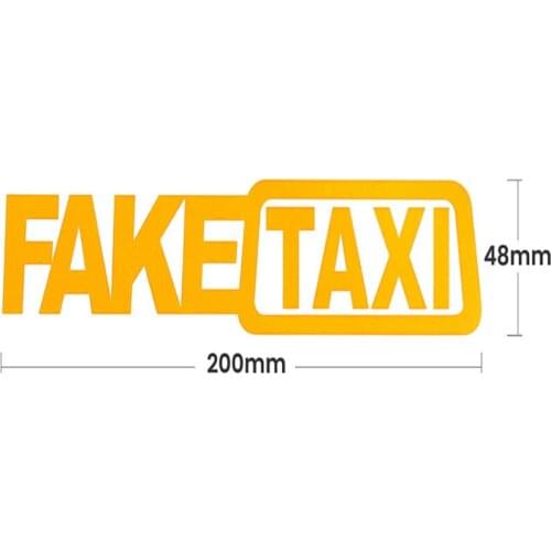 20*5CM Car Styling FAKE TAXI Sticker for cooper renault captur smart fortwo peugeot 308 grande punto bmw f20