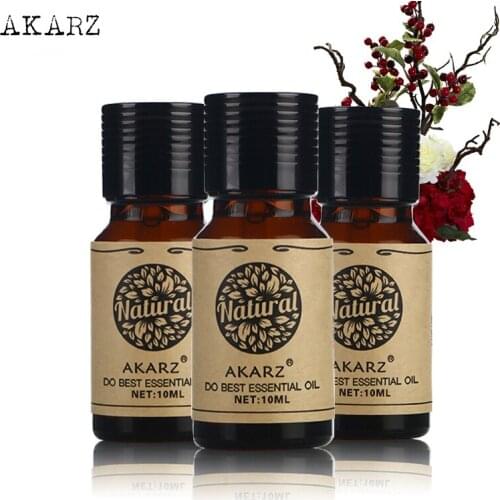 AKARZ Myrrh Helichrysum Eucalyptus essential oil sets For Skin Body Care Aromatherapy Massage Spa 10ml*3
