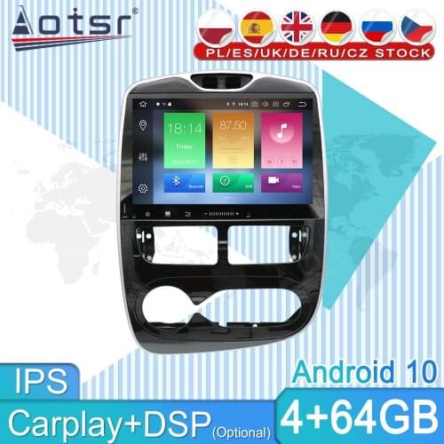 For Renault Clio 2013 2014 2015 Car Multimedia Player Stereo Android 10 Auto Audio Radio Tape Recorder Video GPS Navi Head Unit