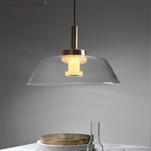 BANGERK Nordic Design Modern LED Pendant Lights For Dining Room Bar Single Head Hanging Lamp Loft Home Decor Art Droplight