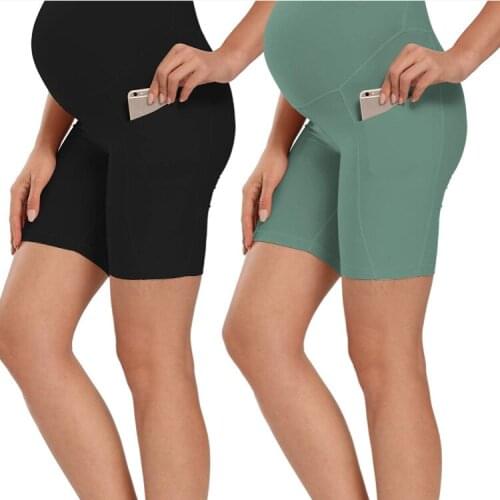 High Waist Pant Sport Fitness Women Slim Short Workout Leggings Athletic Gym Pants Maternity Trousers High Waist Slim