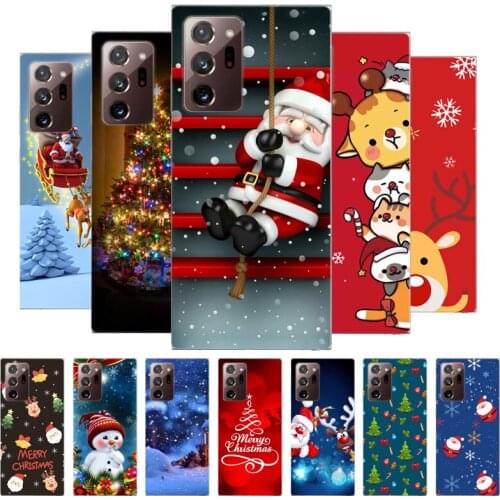 For Samsung Note 20 Ultra Case Christmas Silicone Soft Back Cover Case For Samsung Galaxy Note 20 Phone Cases Note20 Ultra Coque