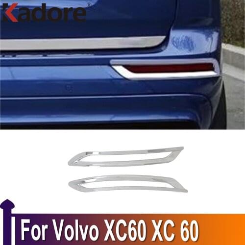 For Volvo XC60 XC 60 2018 2019 2020 ABS Chrome Rear Fog Light Lamp Cover Sticker Decoration Trim Exterior Accessories