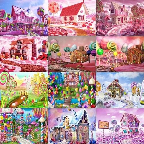 Art Canvas Painting Disney Candy World Nordic Posters And Prints Wall Pictures For Living Home Decor