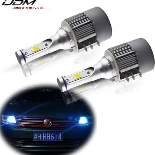 IJDM Auto Headlamp Ice Blue 12V H15 LED Bulbs canbus For Audi BMW Mercedes For Daytime Lights or High Beam White Golden Yellow