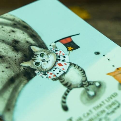 Stationery Cat Car Line Small A6 Lovely n04 Hand Memo Pad Creative-Cute-For Student Store Notebook