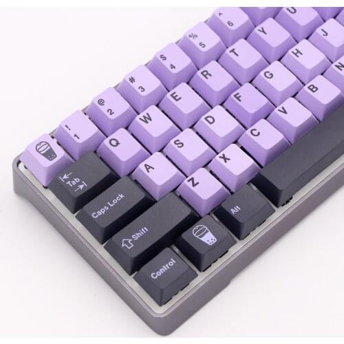 Keypro Taro Theme Ethermal Dye Sublimation fonts PBT keycap For Wired USB mechanical keyboard 146keycaps Cherry Profile