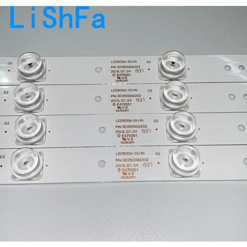 12PCS/LOT LED strip 6 lamp LED50D6-01(A) 30350006202 for JVC LT-50C550 Haier 50E3500A 50A6M LE50A7100L 50A6 LE50U51A LT-50EM76