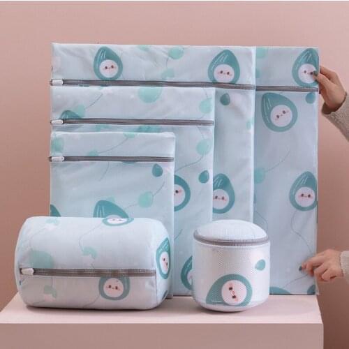 Laundry Bags for Delicates with Cute Prints, Travel Storage Organizer Pack, Garment Washing Bags for Clothes, Bras, Underwear