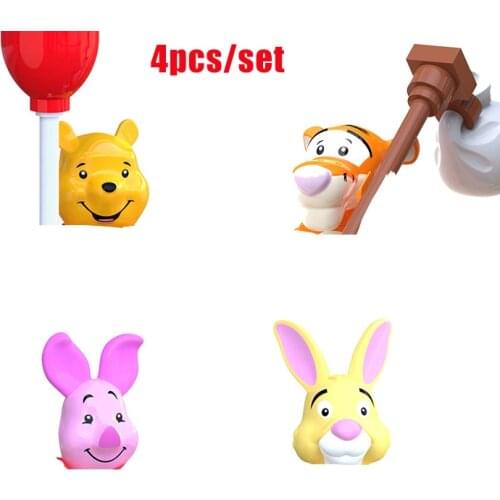 New Disney New Movie Cartoon Minifigures Full Series Winnie the Pooh Tigger 3D Model DIY Building Block Toy Childrens Gift