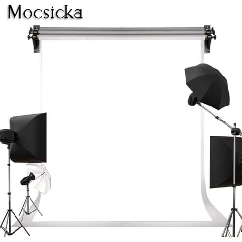 MEHOFOTO White Solid Color Photography Backgrounds for Studio Portrait Backdrop Photobooth Art Fabric Video Product Photographic