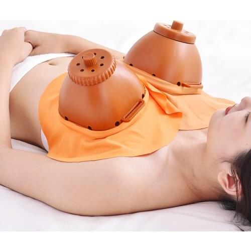 Palace Moxibustion Cans Set Breast Navel Smokeless Moxibustion Box Body Massage Moxa Therapy Device Warm Women Health Care