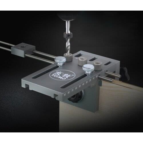 3 In 1 Woodworking Drilling Locator Guide Wood Dowel Hole Puncher Jig Joinery Adjustable Drill Guides Kit Wood Working Tool