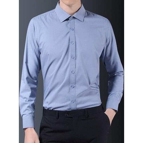 2021 New Fashion Men Shirt Long Sleeve Mens Thin Shirts Business Men Clothing Korean Oversized Shirt Plus Size 5XL