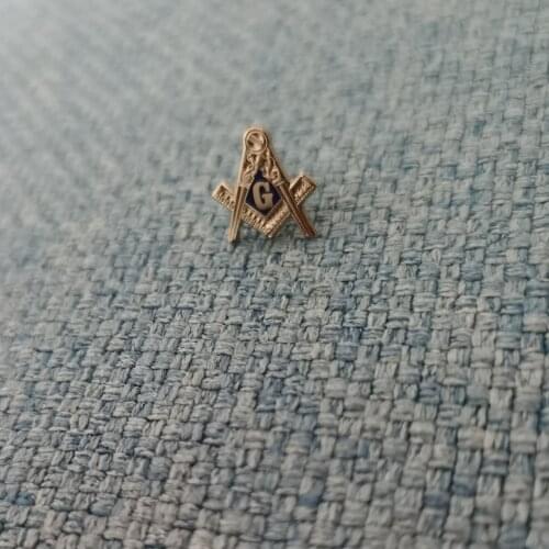 Wholesale 10pcs 12MM MASONIC LAPEL PIN TIE TACK LOGO FREEMASON FREE MASON EMBLEM