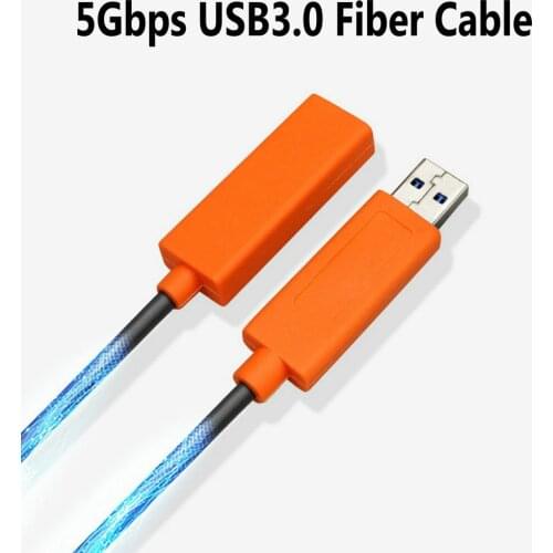 EB-LINK 165ft/50M USB 3.0 Fiber Optic Extension Cable High Speed 5Gpbs Male to Female Mini USB To USB Extender Cord