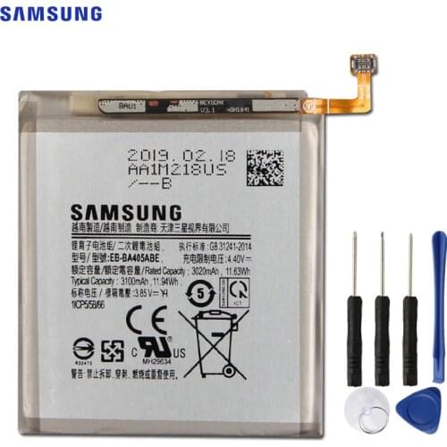 SAMSUNG Original Replacement Battery EB-BA405ABE For Samsung GALAXY A40 A405F EB-BA405ABU Phone Battery 3100mAh