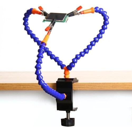 Soldering Holder Flexible Arm 3 Helping Hand Magnifier Soldering alumin Station Holder for Repair Tools PCB Board Fixed Clip