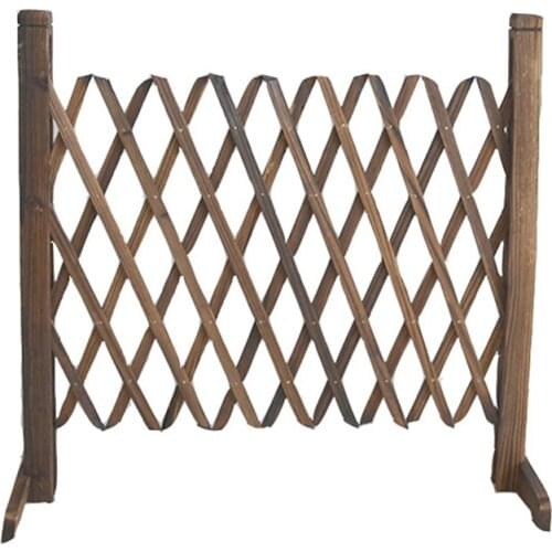 Expanding Wooden Garden Anticorrosive Wood Pull Net Wall Fence Panel Plant Climb Trellis Support For Home Yard Garden Decoration