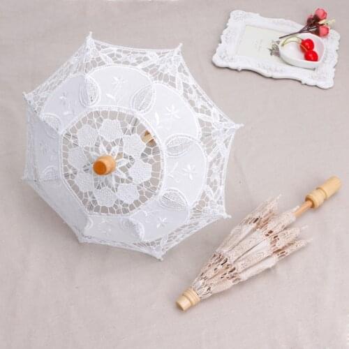Newborn Baby Photography Props Lace Umbrella Infant Shooting Photo Prop C5AF