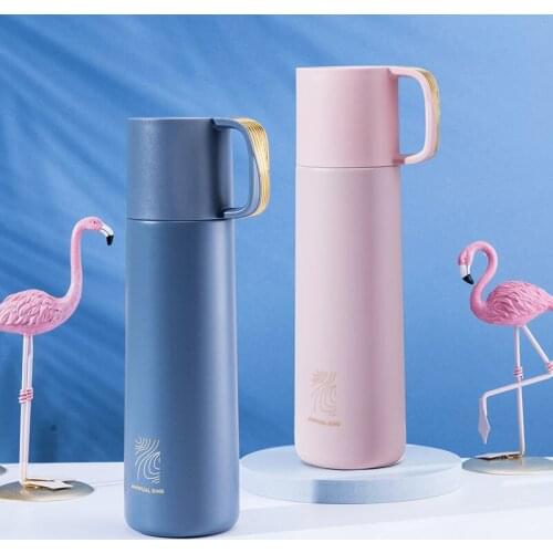 500ml Luxury Thermos Hot Water Bottle Simple Design Vacuum Flask 304 Stainless Steel Tumbler With Lid Cup Travel Coffee Mug
