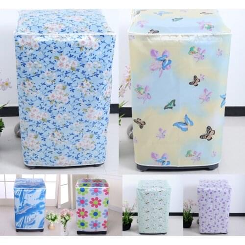 Storage Bag Washing Machine Cover Polyester Dust Guard Save Space Organizer Storage Supplies Colorful Dust Cover Home Decoration