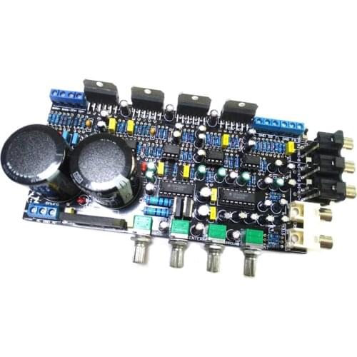 TDA7265 5.1 channel power amplifier board with stereo analog 5.1 bass home theater 6 channels